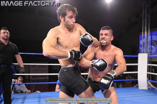 2013-11-16 Vigevano - Born to Fight 3489 Rob Le Noir-Marcello Monetti - MMA